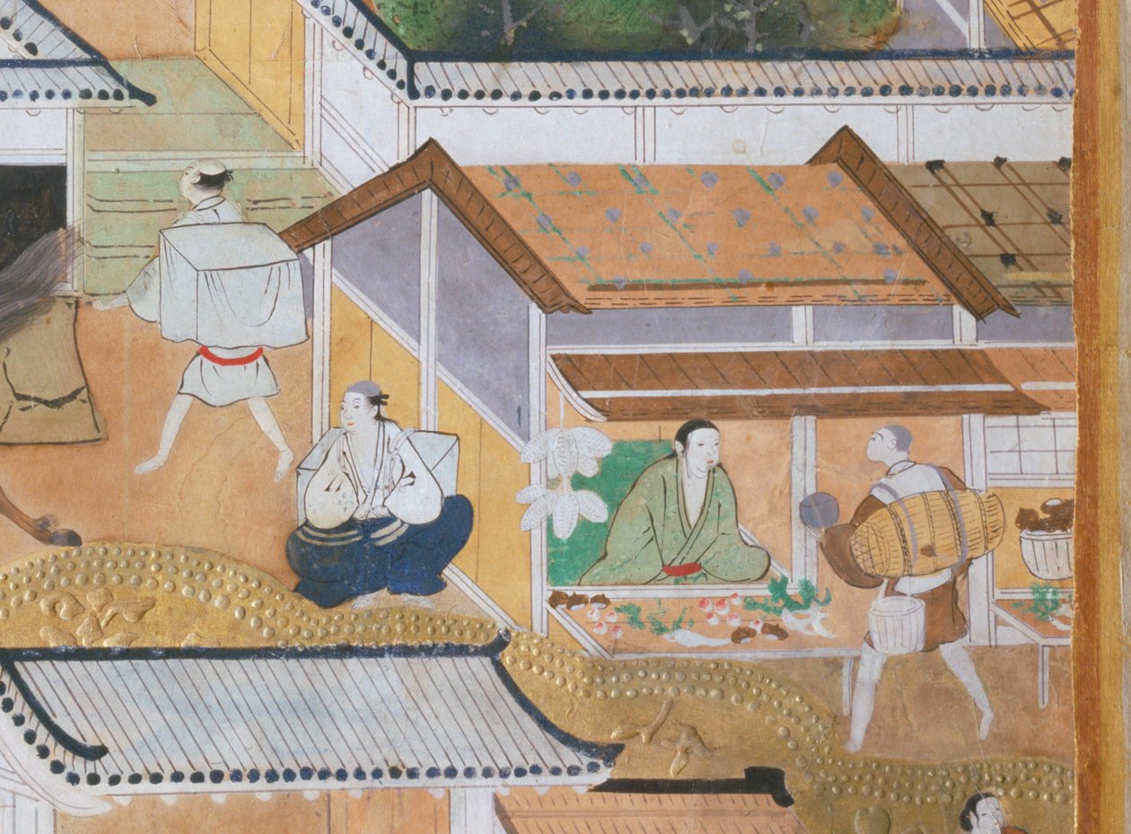 長一屏風 - 八曲一双屏風（絵画） 作： 日本語学校