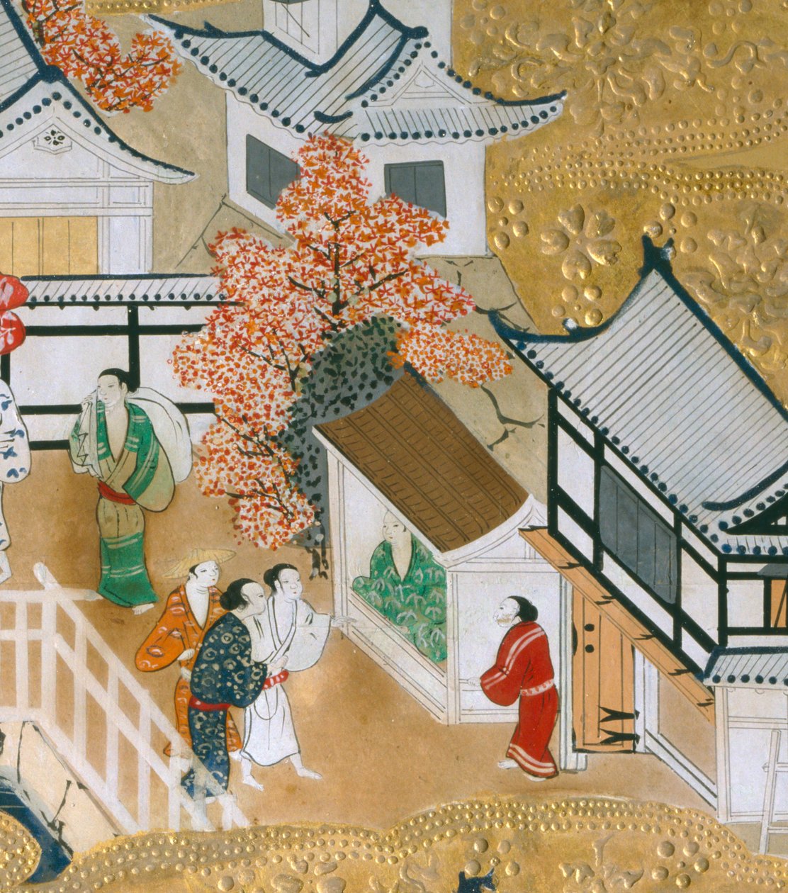 長一屏風 - 八曲一双屏風（絵画） 作： 日本語学校