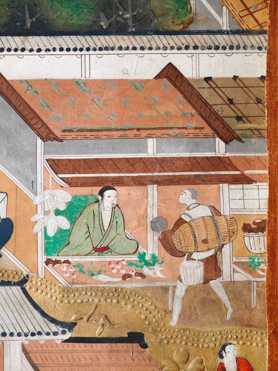 長一屏風 - 八曲一双屏風（絵画） 作： 日本語学校