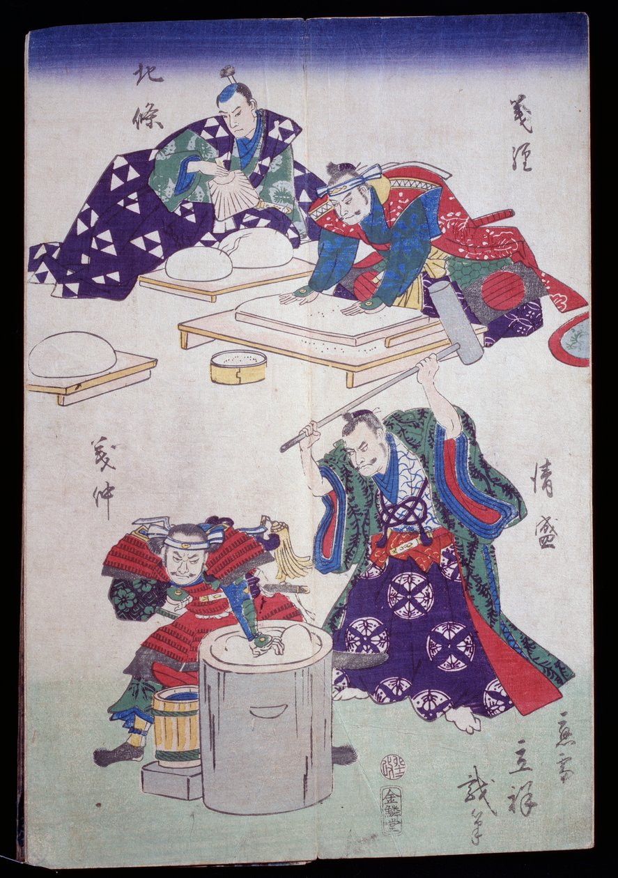 紙パルプの準備 作： 日本語学校