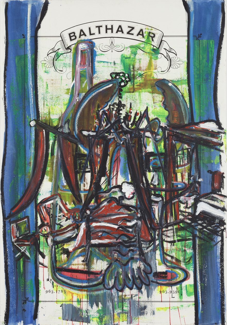 Après Le Vernissage, 2012 （ミクストメディア、水彩紙、パネル、裏面にレシピ付き） 作： ジェイ・バトル