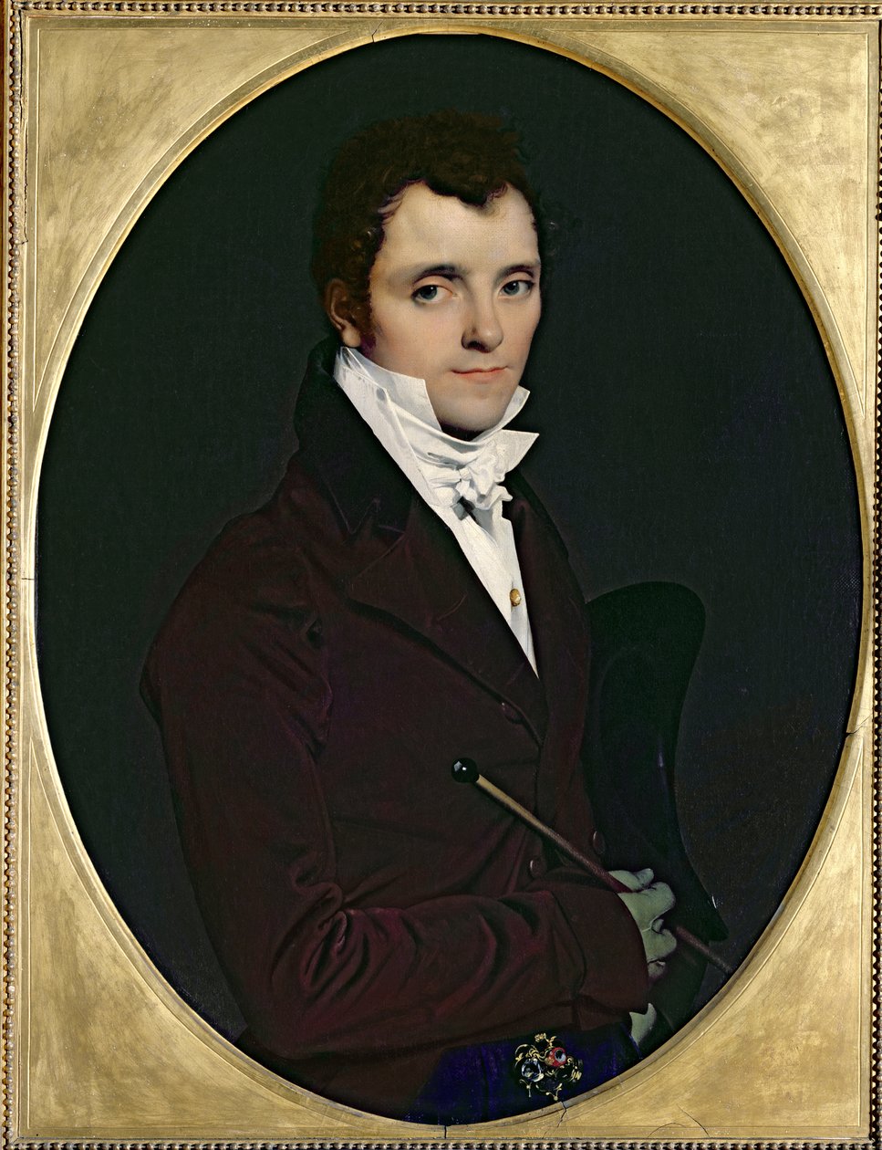 エドム・ボシェの肖像（1783-1871）、1811 作： ジャン・オーギュスト・ドミニク・アングル