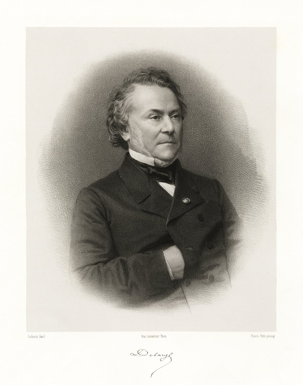クロードアルフォンスデラングル、1865-66 作： ジャン・バプティスト・アドルフ・ラフォッセ