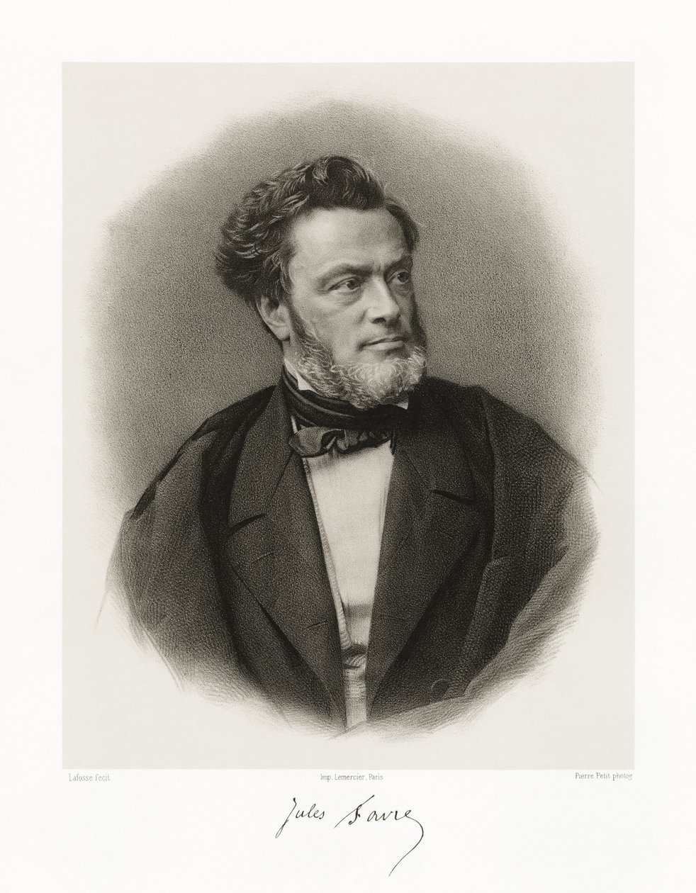 ジュールクロードガブリエルファーヴル、1865-66年 作： ジャン・バプティスト・アドルフ・ラフォッセ
