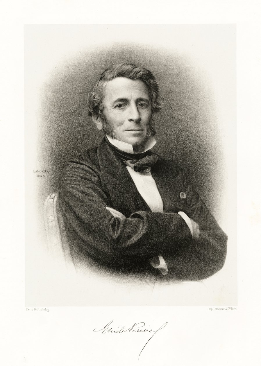 エミールペレイレ、1865-66 作： ジャン・バプティスト・アドルフ・ラフォッセ