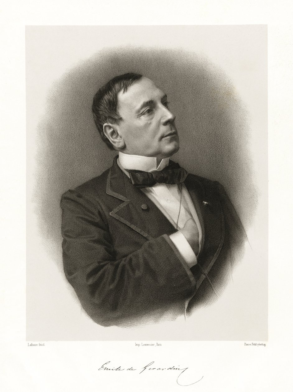 エミールドジラルダン、1865-66 作： ジャン・バプティスト・アドルフ・ラフォッセ