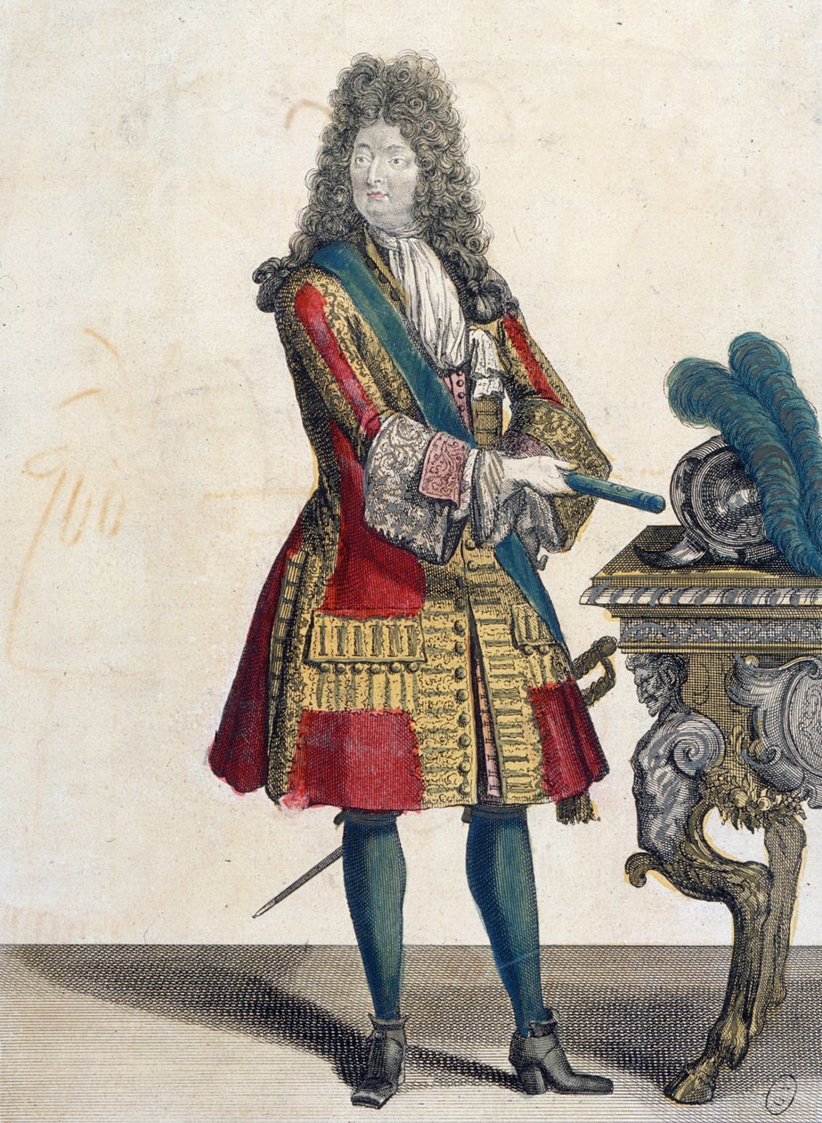 ルイ14世（1638-1715）（カラー彫刻） 作： ジャン・バプティスト・ボナール