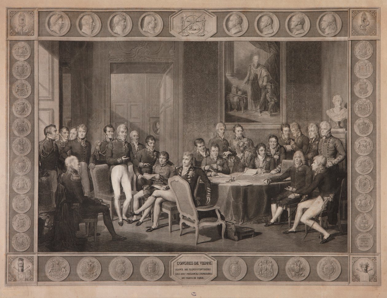 1819年のウィーン全権会議 作： ジャン＝バティスト・イザベイ