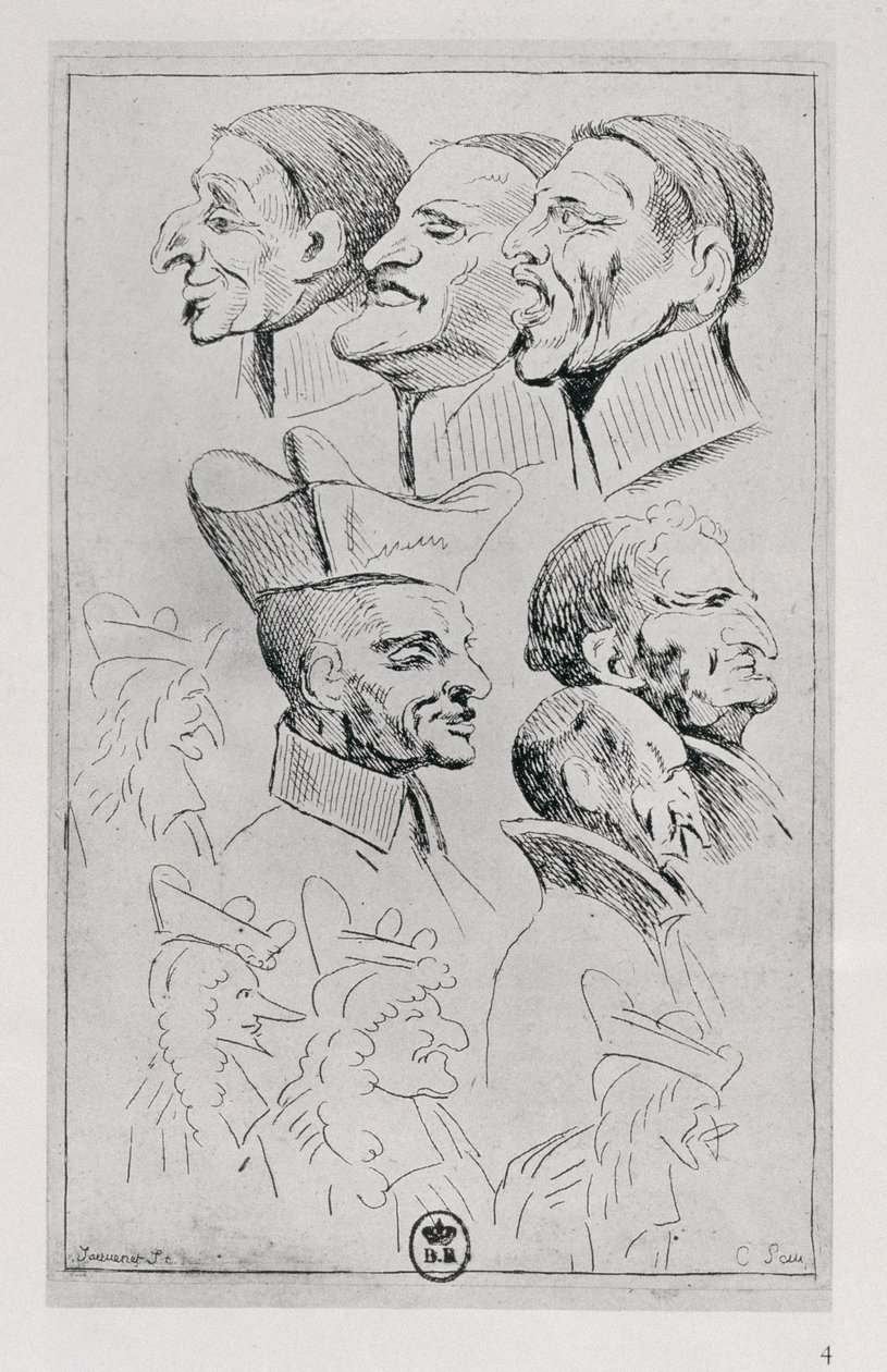 似顔絵のイエズス会の人物、1762年頃 作： ジャン・バプティスト・ジュベネ