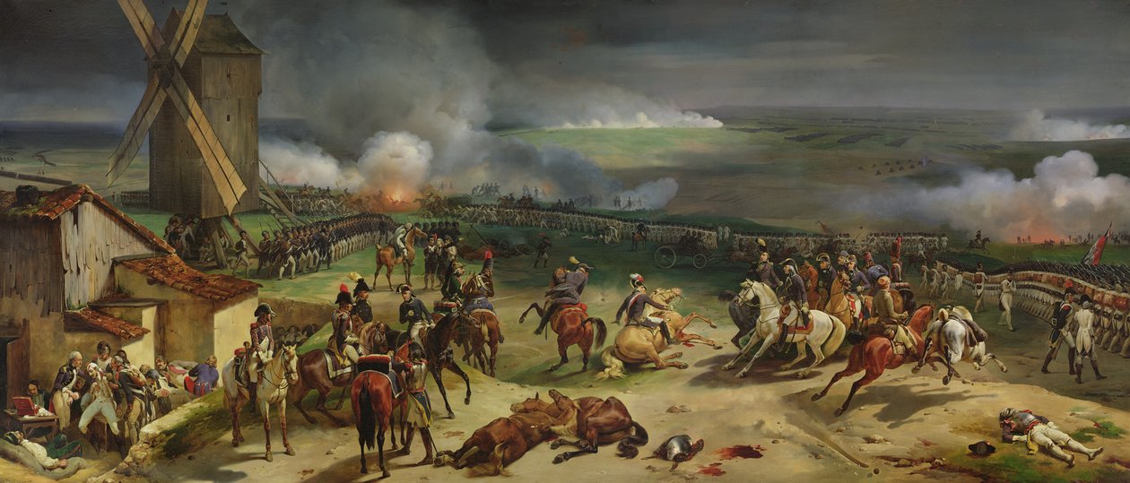 ヴァルミーの戦い、1792年9月20日、1835年 作： ジャン・バプティスト・モーザイッセ