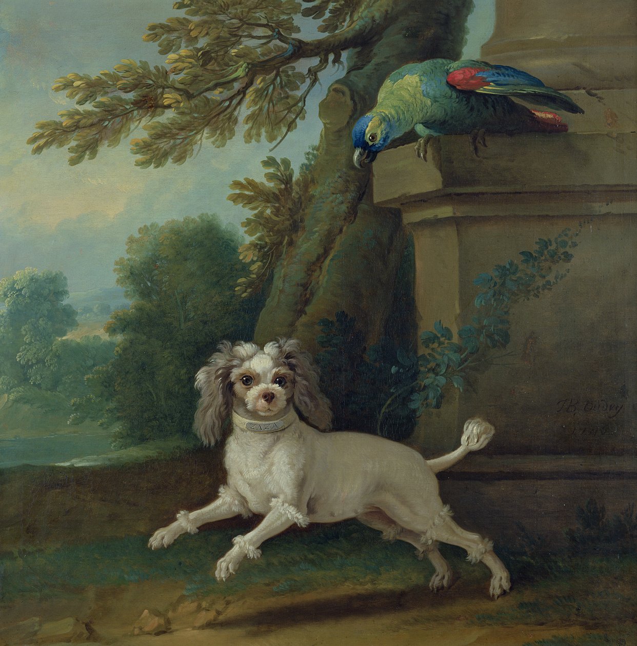 犬ザザ、1730年頃 作： ジャン・バプティスト・オードリー