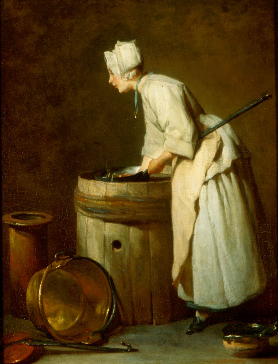 The Scullery Maid、1738 作： ジャン・バプティスト・シメオン・シャルダン