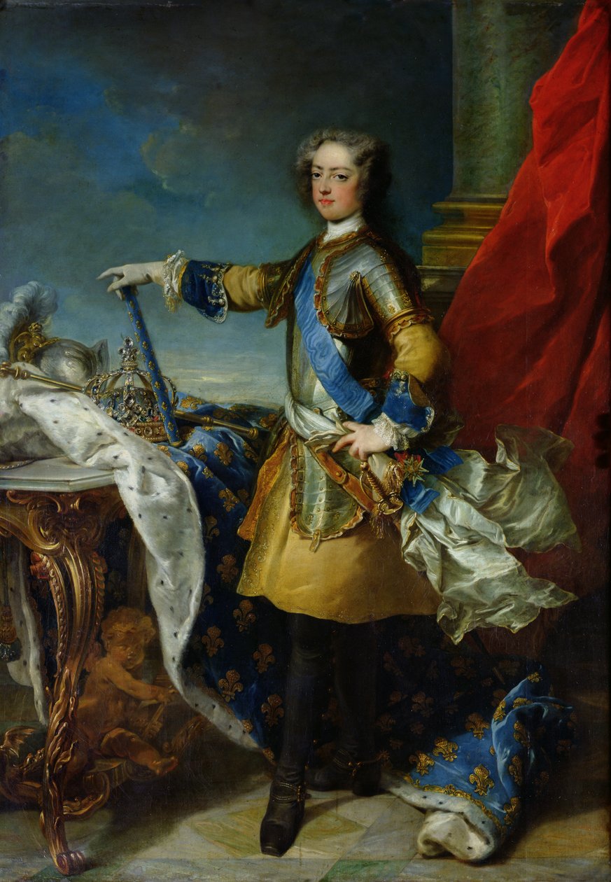 ルイ15世の肖像（1710-74）フランス国王、1727年頃 作： ジャン・バプティスト・ヴァン・ルー