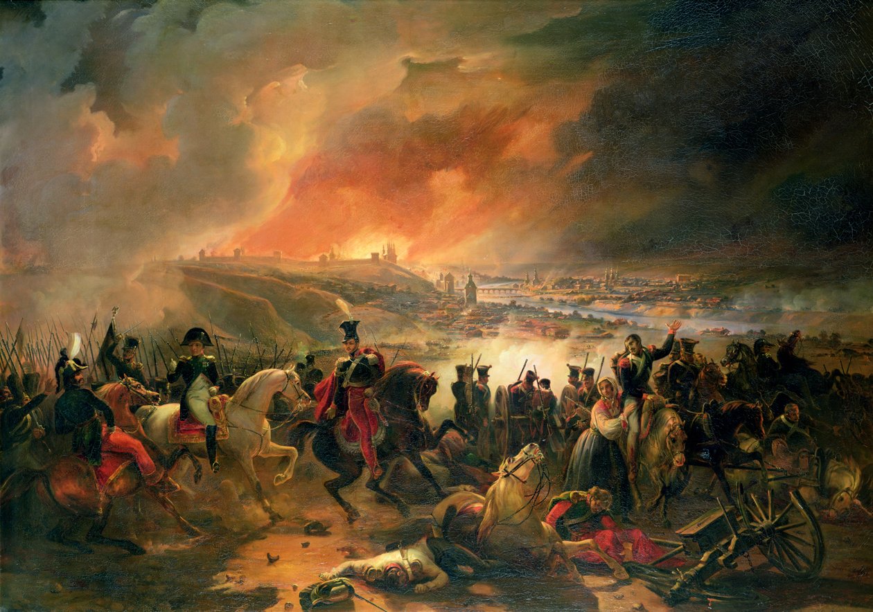 1839年8月17日、1839年、スモレンスクの戦い 作： ジャン＝シャルル・ラングロワ