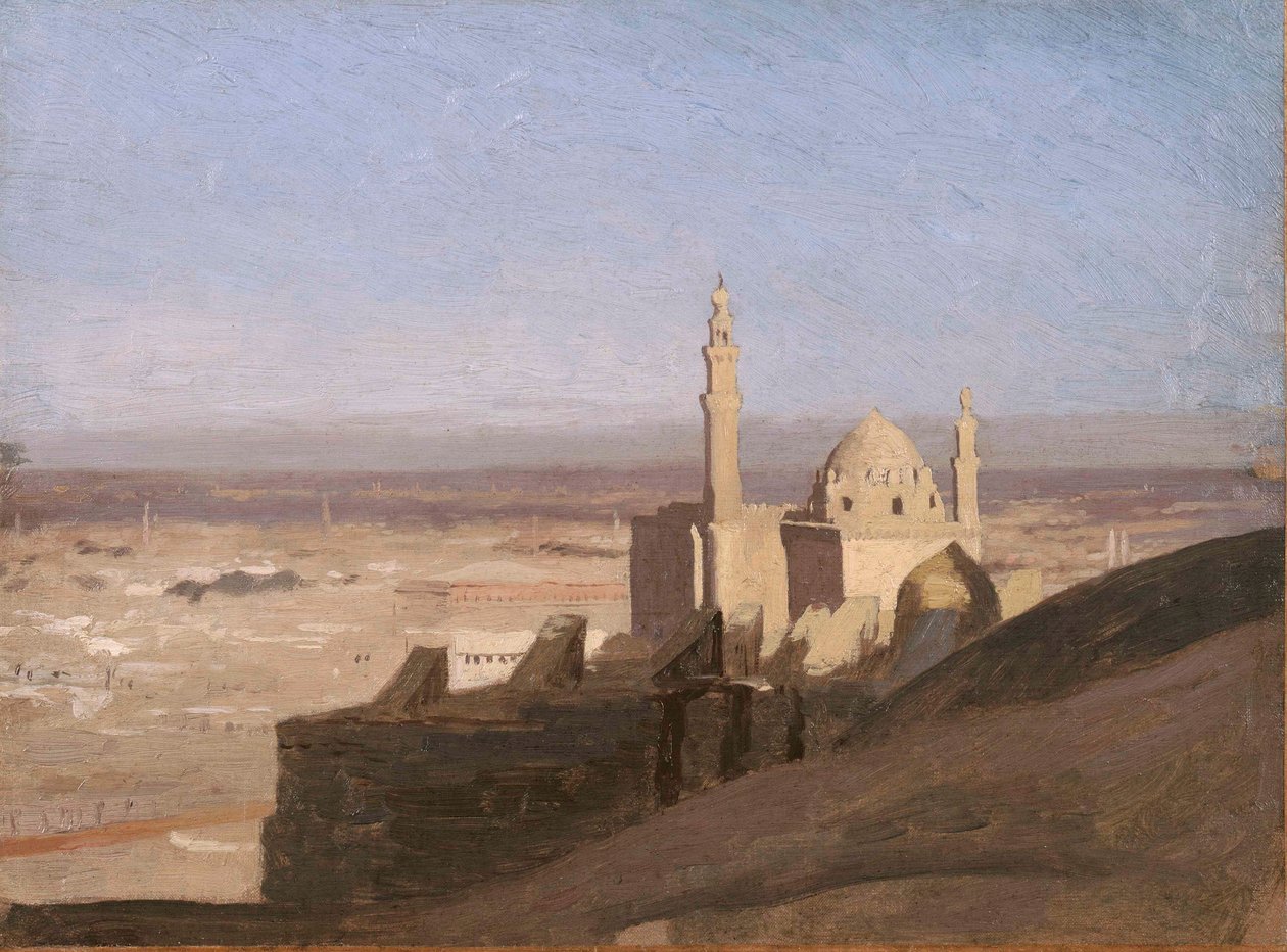 カイロの眺め、c.1861-62 作： ジャン・レオン・ジェローム
