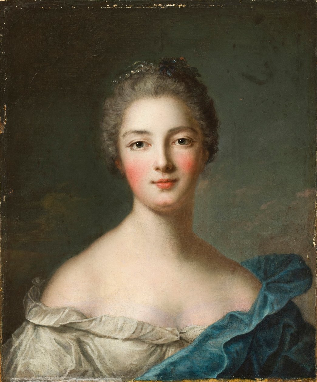 女性の肖像、1750年頃 作： ジャン・マルク・ナティエ