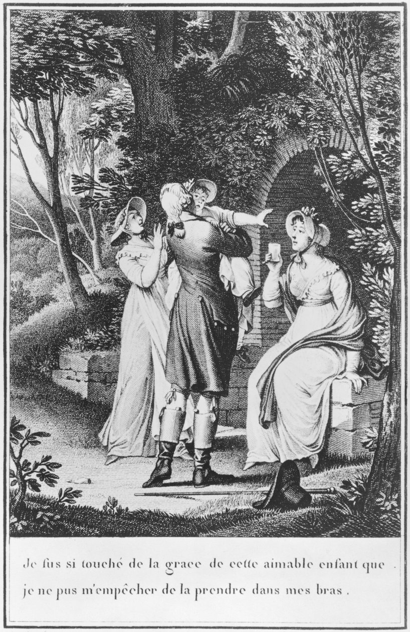 ヨハンヴォルフガングゲーテ（1749-1832）による「ウェルターの悲しみ」からのイラスト 作： ジャン＝ミッシェル・ザ・ヤング・モロー
