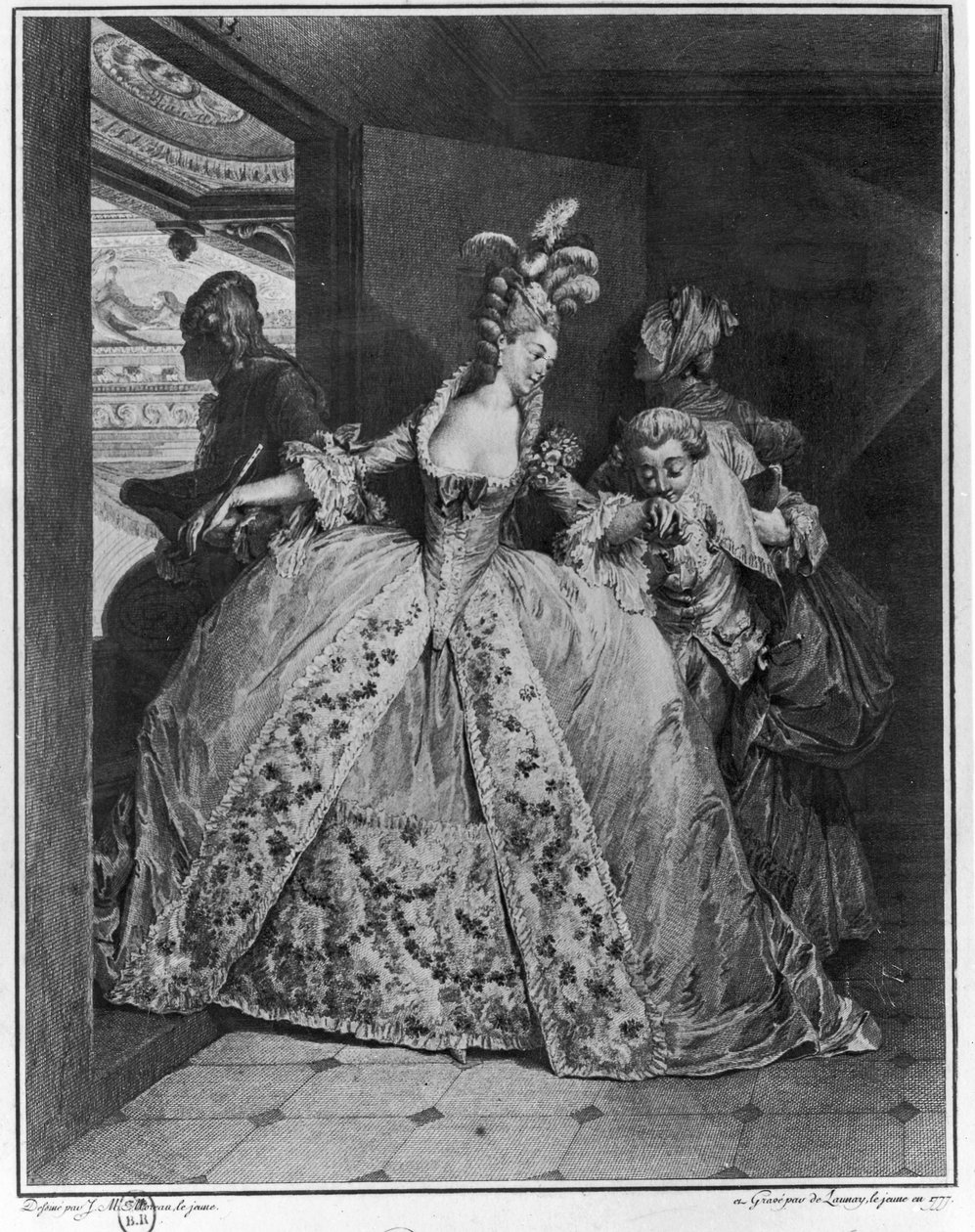 フェアウェルズ、1777年、ドローニーザヤンガー 作： ジャン＝ミッシェル・ザ・ヤング・モロー