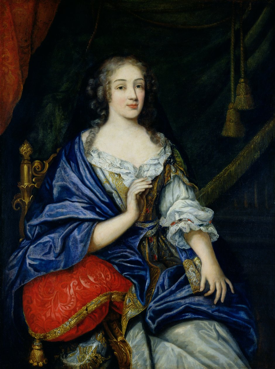 フランソワーズ=ルイーズ・ド・ラ・ボーム・ル・ブラン（1644-1710）の肖像ヴォジュール公爵夫人、マドモアゼル・ド・ラ・ヴァリエールと呼ばれる 作： ジャン・ノクレ