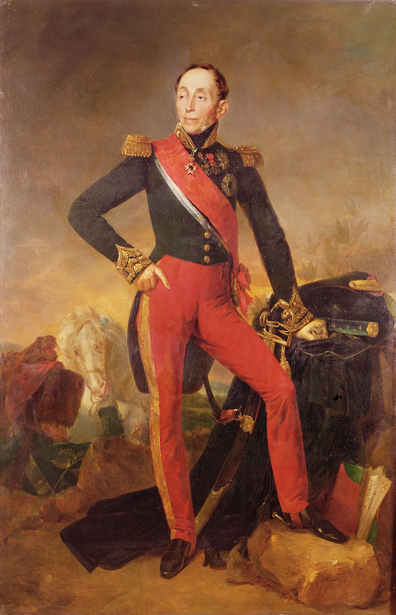 エマニュエル・ド・グルシー侯爵の肖像（1766-1847）フランス元帥、1835年頃 作： ジャン・セバスチャン・ルイヤール