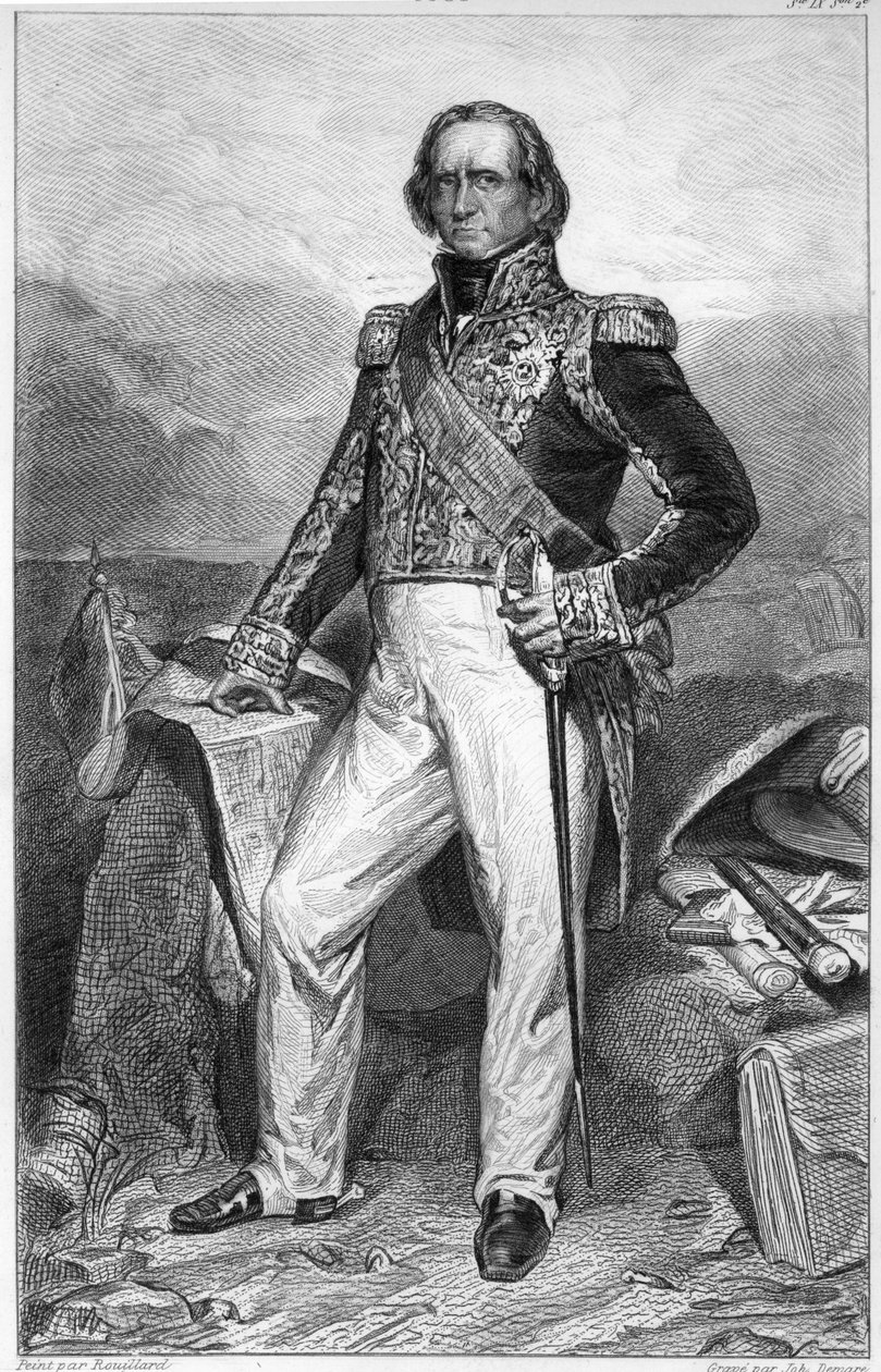 ニコラ・ジャン・ド・ド・スールの肖像（1769-1851）ダルマチア公爵、フランス元帥、首相 作： ジャン・セバスチャン・ルイヤール