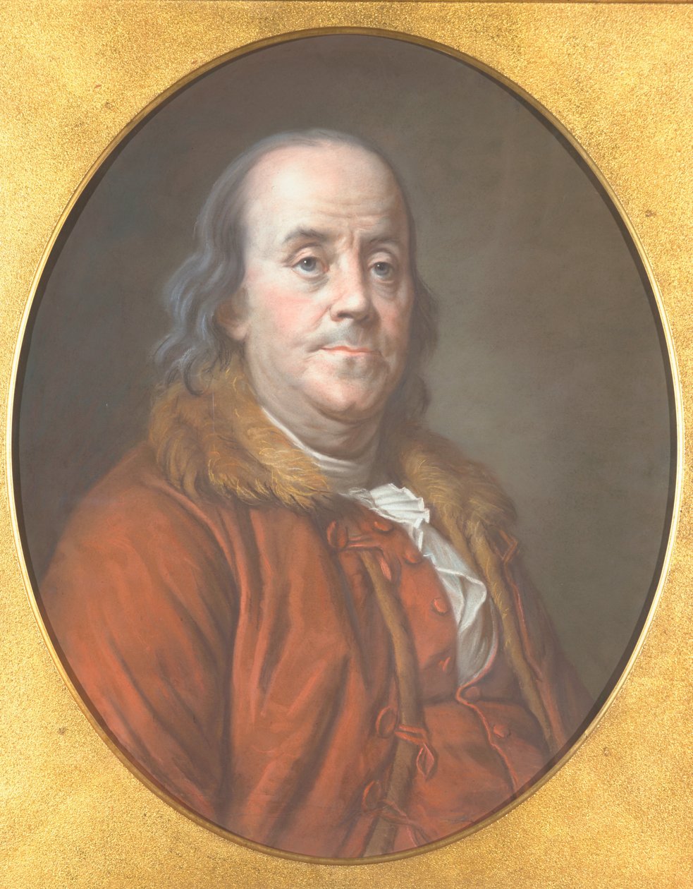 ベンジャミン・フランクリン、1778（紙にパステル） 作： ジャン・ヴァラード