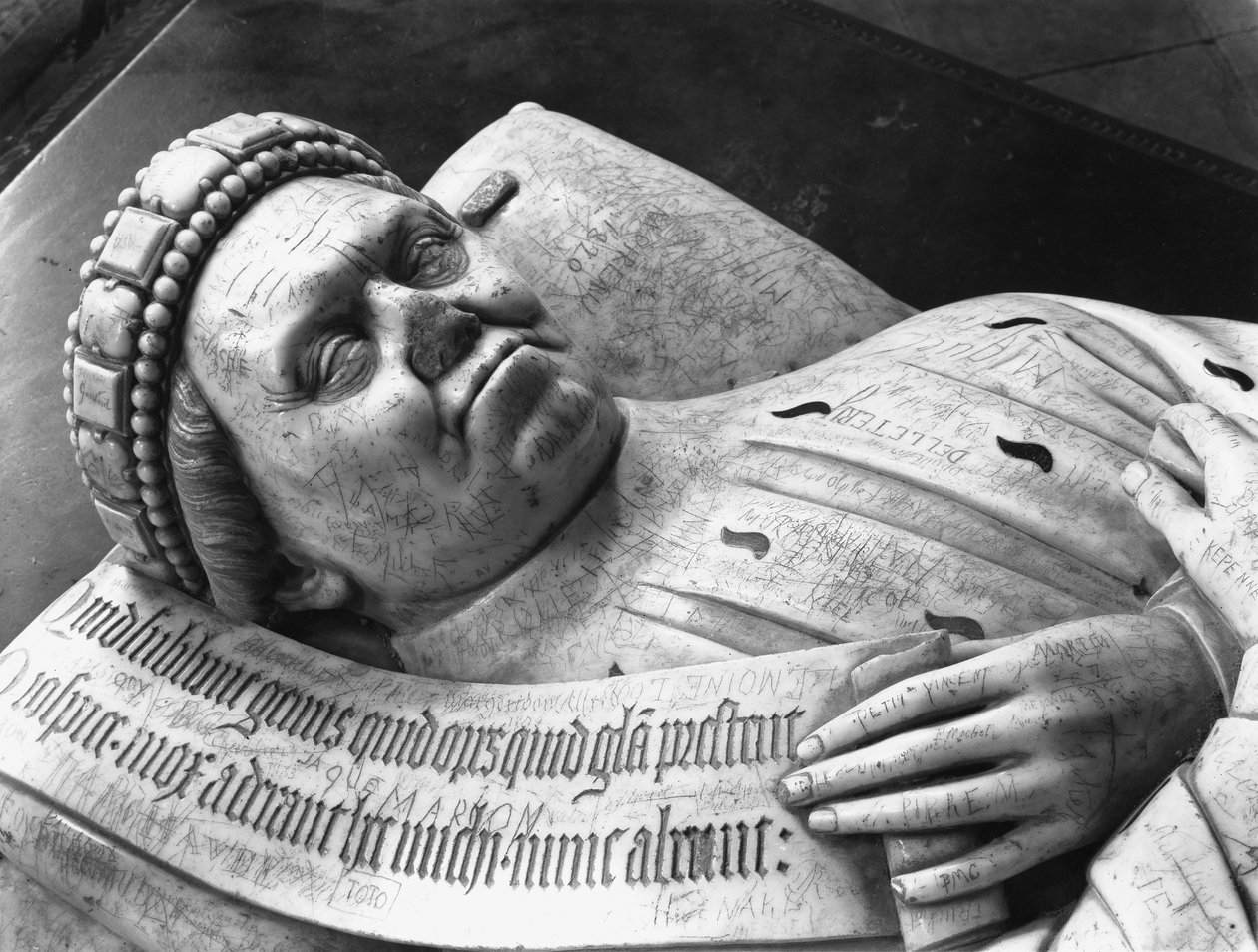 Duc Jean de Berry（1340-1416）ポワティエ伯の詳細、詳細（217791も参照）1416-38（大理石） 作： ジャン・ド・カンブレ