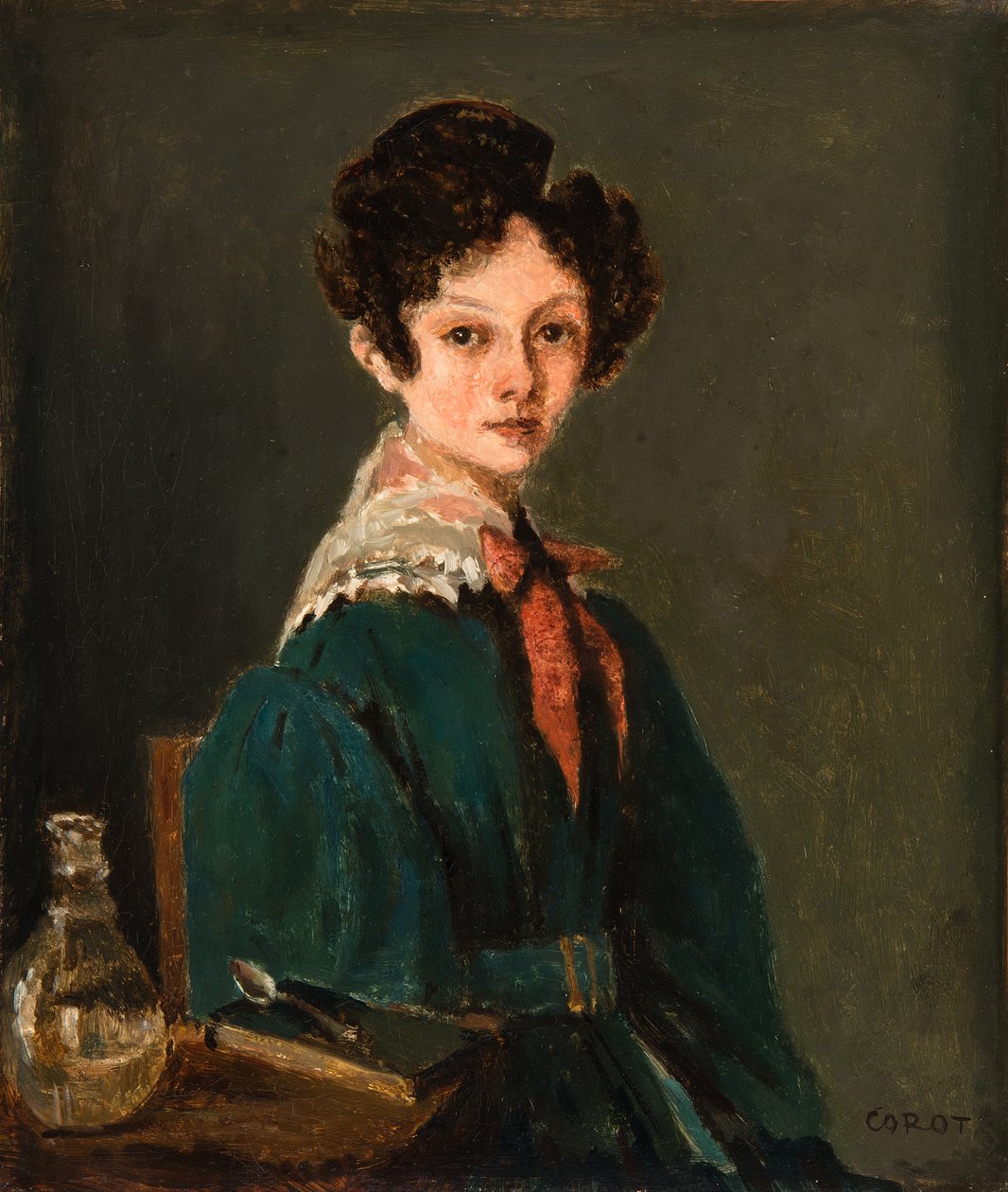 Mme Lemaistre, née Blanche Sennegon, Niece of Corot (Mme Lemaistre, née Blanche Sennegon, コローの姪) 作： ジャン・バプティスト・カミーユ・コロー