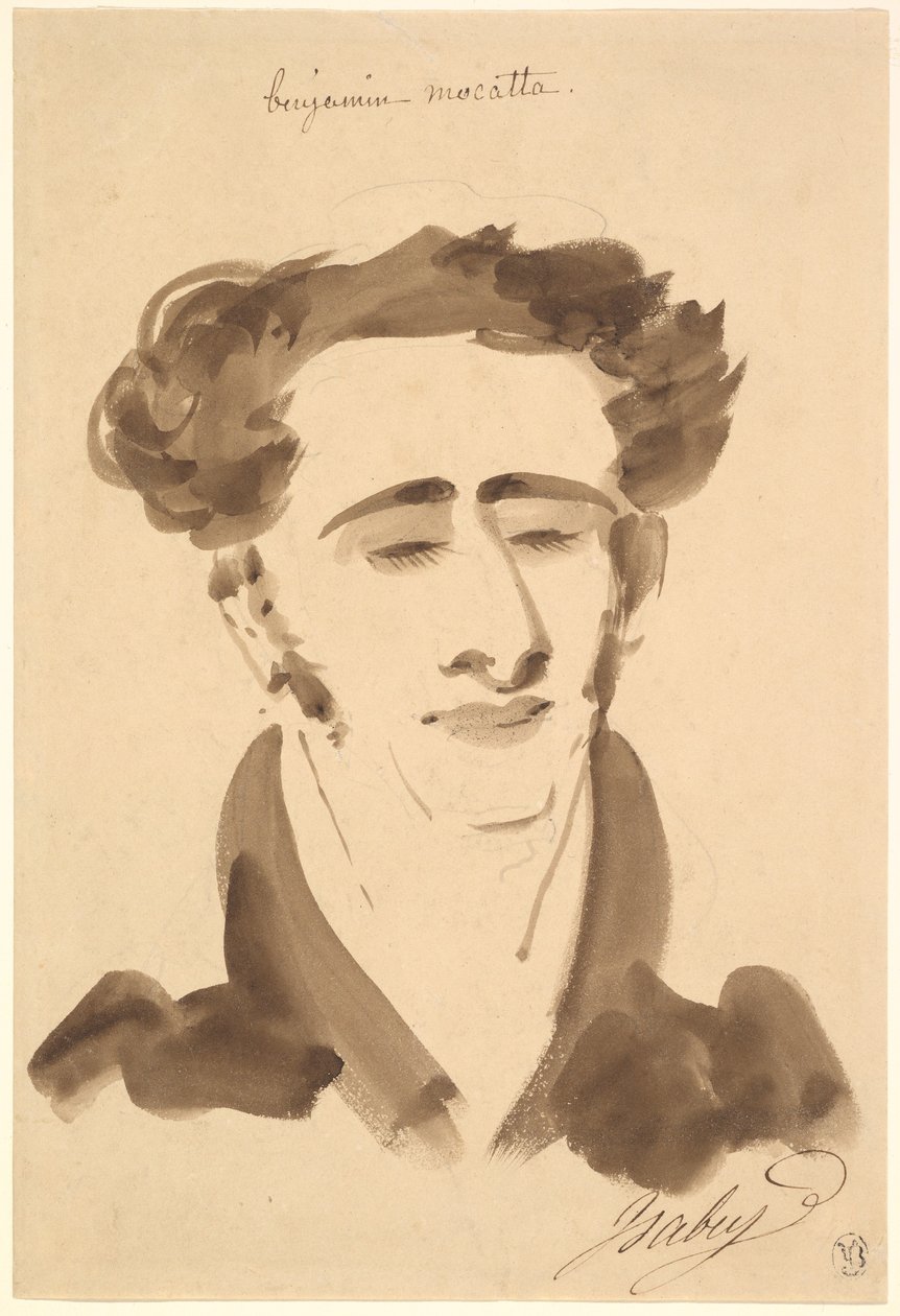 ベンジャミン・モカッタ（1802–1865）の肖像画 作： ジャン＝バティスト・イザベイ