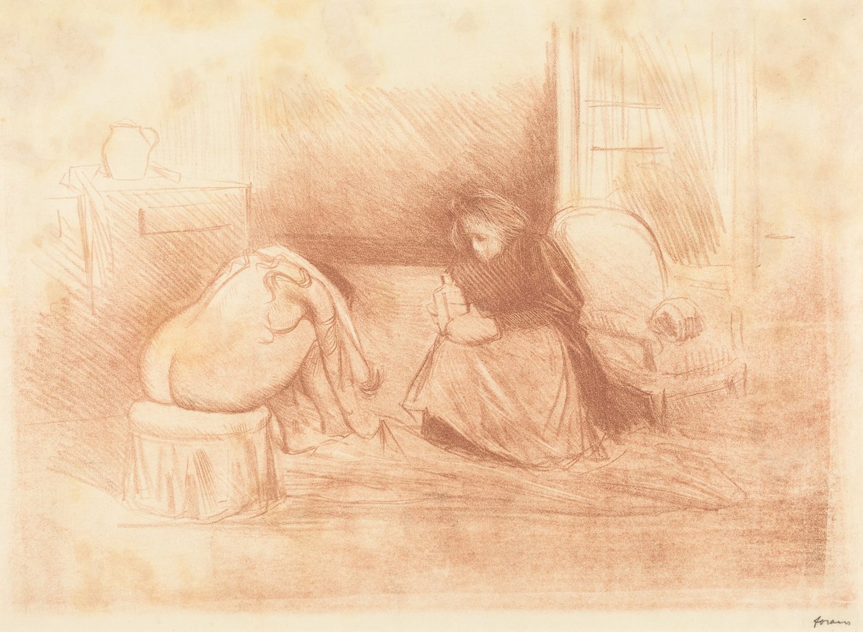 Frau bei ihrer Toilette mit ihrer Zofe (zweite horizontale Platte) 作： ジャン・ルイ・フォラン