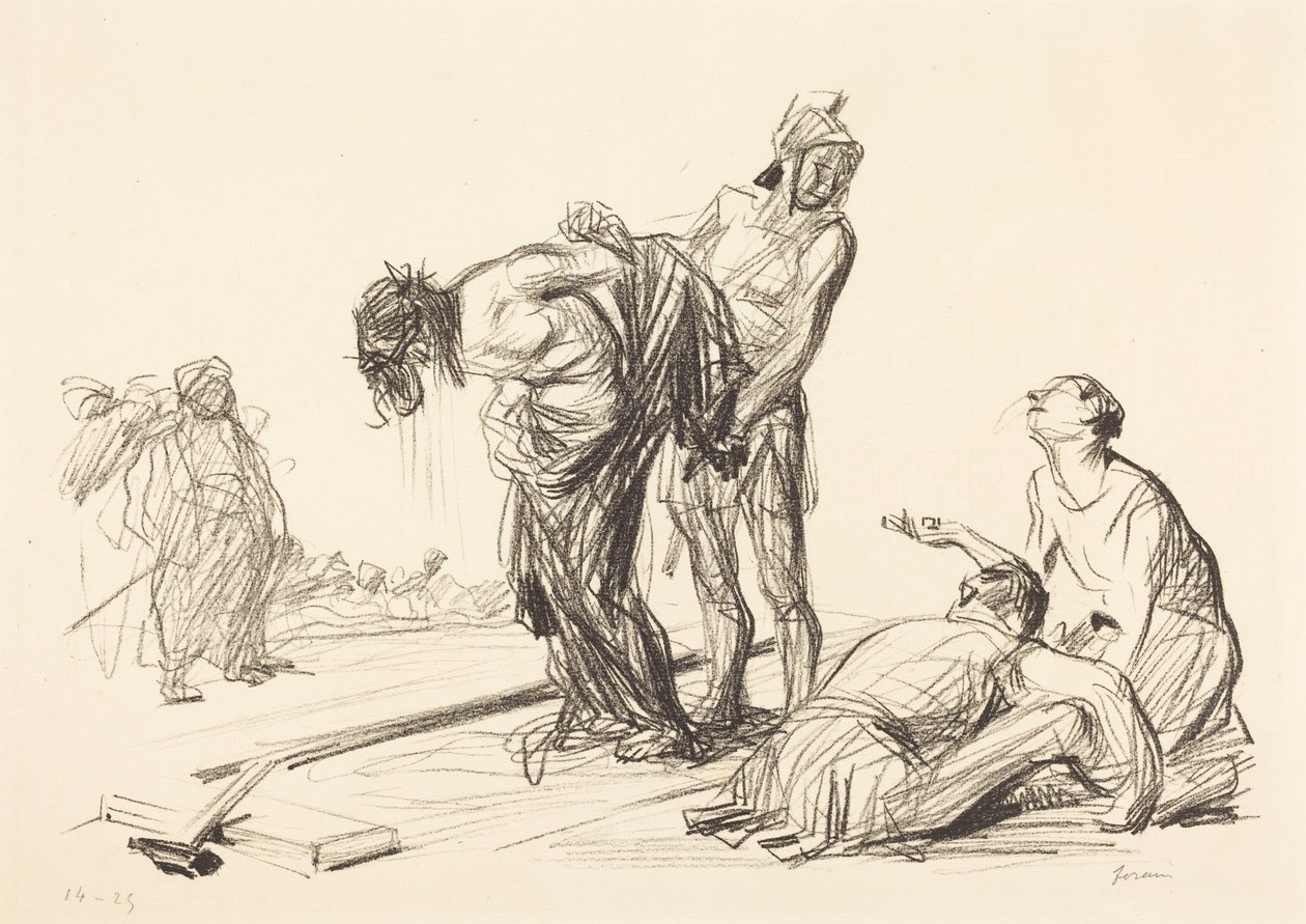 衣服を剥ぎ取られたキリスト（Christ Stripped of His Clothes） 作： ジャン・ルイ・フォラン