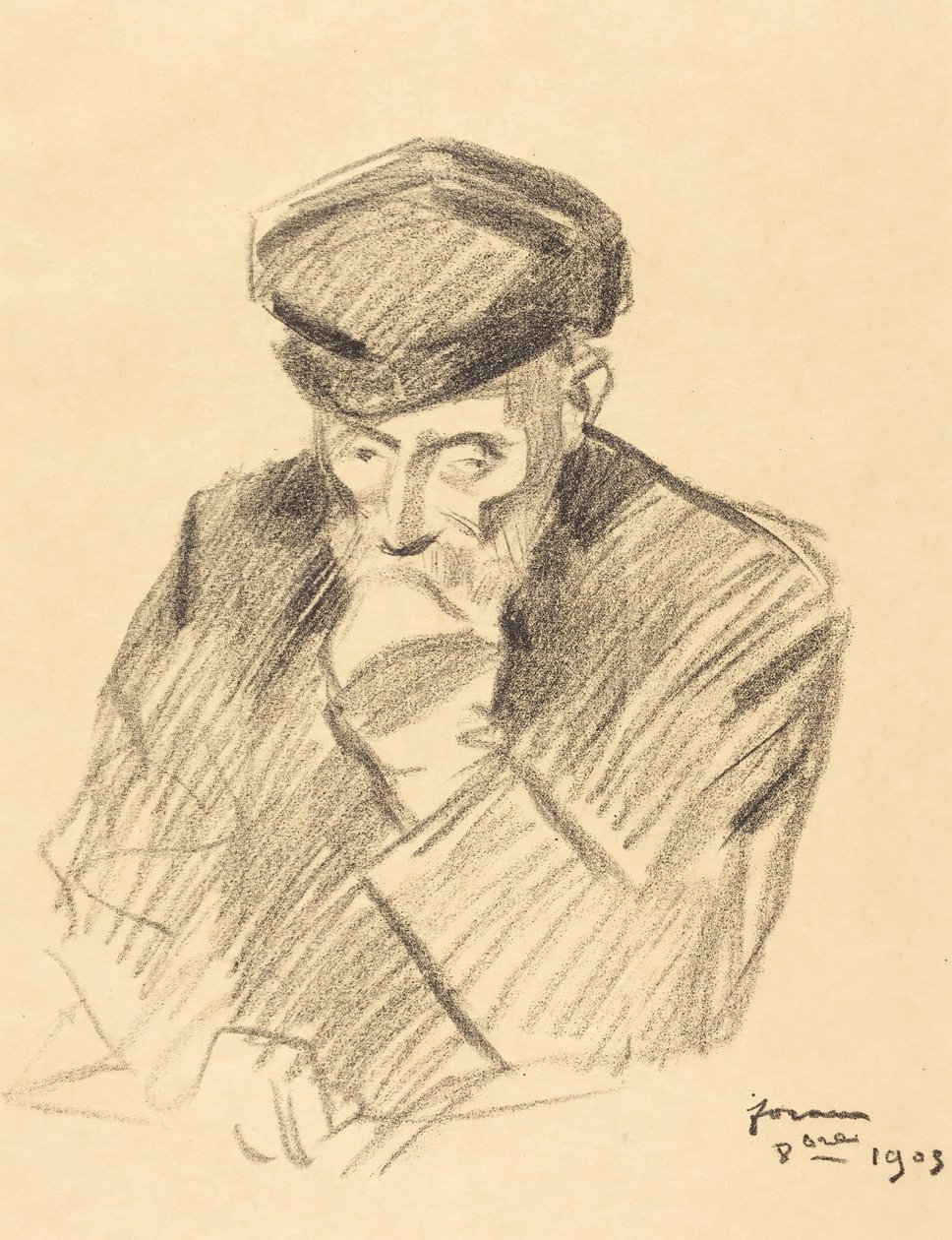 ルノワールの肖像（第4版）（Portrait of Renoir）（fourth plate） 作： ジャン・ルイ・フォラン