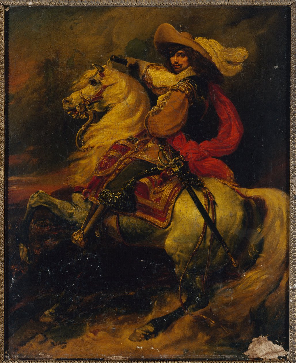 仏：フランス元帥、ランツァウ伯ヨシアス（1609-1650）の騎馬像 作： ジャン・アロー