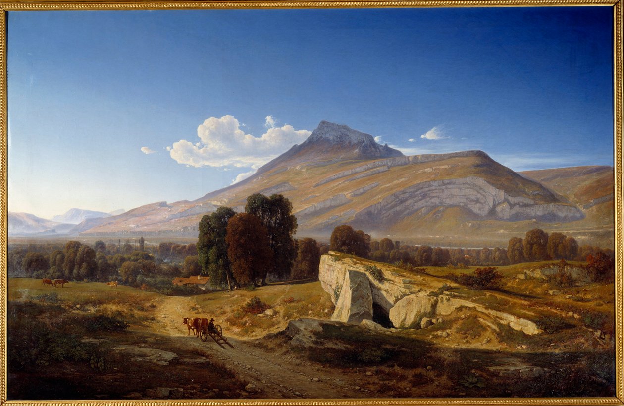 サン・エグレーブで撮影されたイゼール渓谷の眺め。 ジャン アレクシス アシャール (1807-1884) の絵画 作： ジャン・アシャール