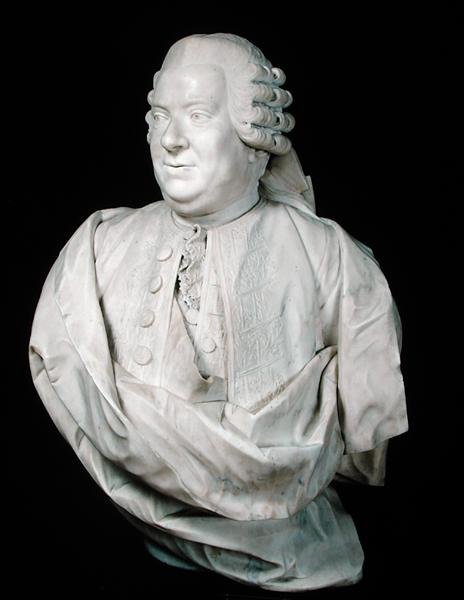 ニコラ・ボージョン（1718-86）の胸像（大理石 作： ジャン・アントワーヌ（attr。To）Houdon