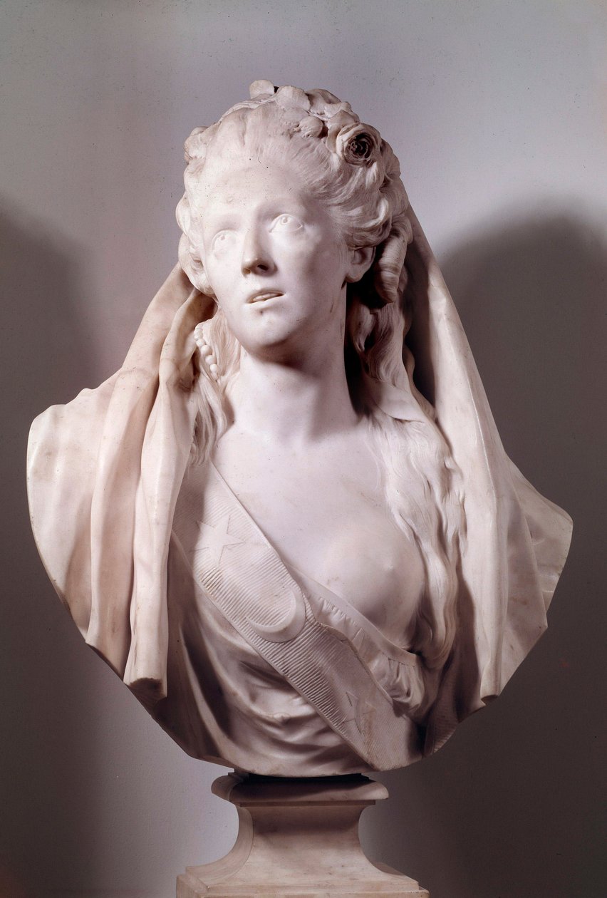 ソフィー・アルヌール（1740-1802）の胸像 イフィゲニー役の歌手 ジャン・アントワーヌ・ユードン（1741-1828）による彫刻 1775年 パリ、ルーヴル美術館 作： ジャン・アントワーヌ・ウードン