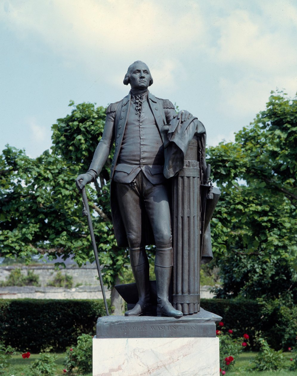 ジョージ・ワシントン(1732-1799)の肖像 ジャン・アントワーヌ・ウードン(1741-1828)の彫刻 18世紀 ブラーアンクール、フランス・アメリカ美術館 作： ジャン・アントワーヌ・ウードン
