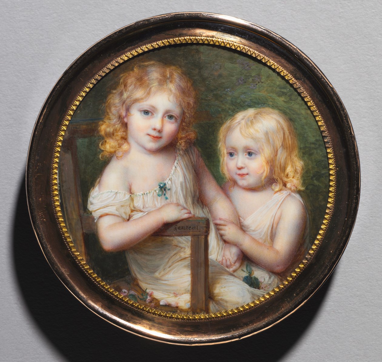 アーティストの肖像子供たちのエマとポール、c。 1795年。 作： ジャン・アントワーヌ・ローラン