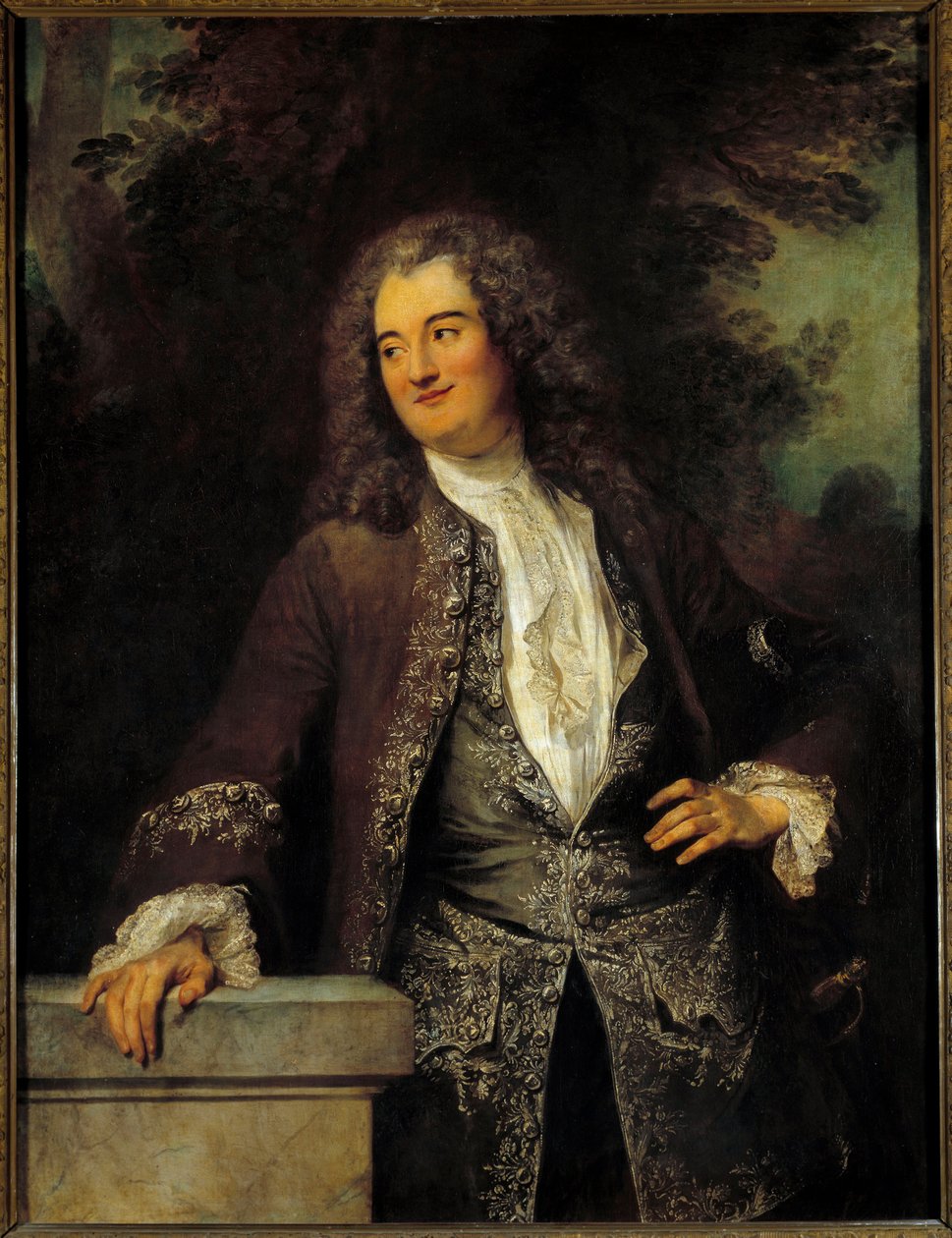 ジェンティルマンの肖像 ジャン・アントワーヌ・ワトー（1684-1721）の絵画 1715 Sun.1,3x0,97 m 作： ジャン・アントワーヌ・ヴァトー