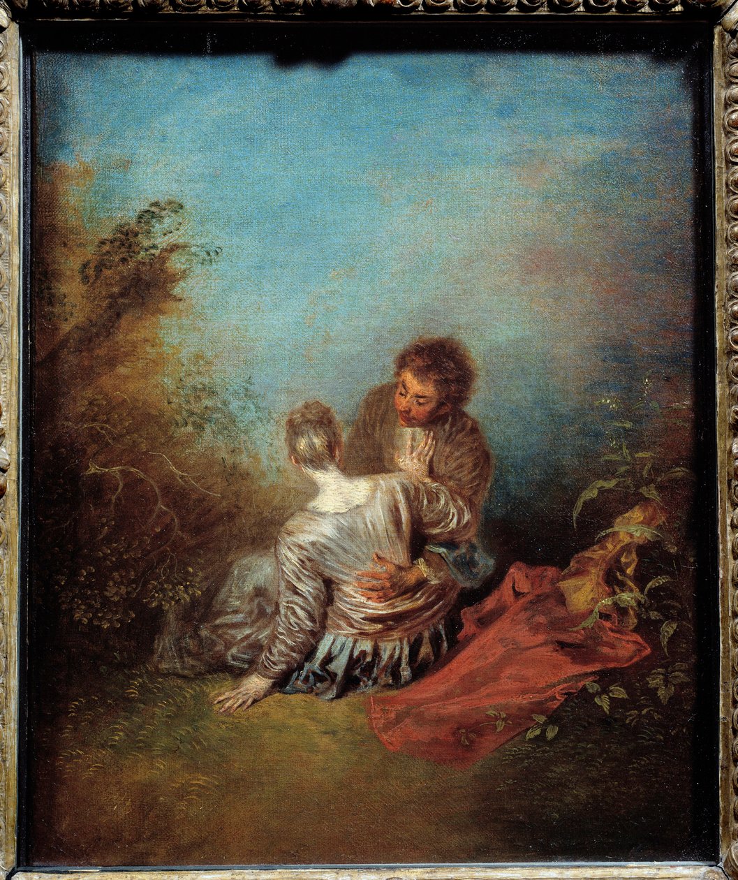 誤ったステップジャン・アントワーヌ・ワトー（1684-1721）の絵画