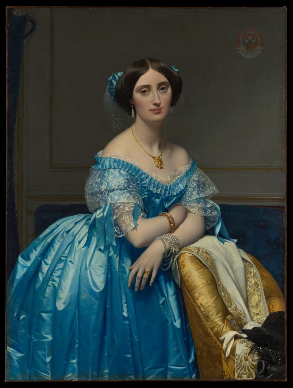 ジョゼフィーヌ＝エレオノール＝マリー＝ポーリーヌ・ド・ガラール・ド・ブラサック・ド・ベアール（1825-1860）、ブロイ公妃 作： ジャン・オーギュスト・ドミニク・アングル
