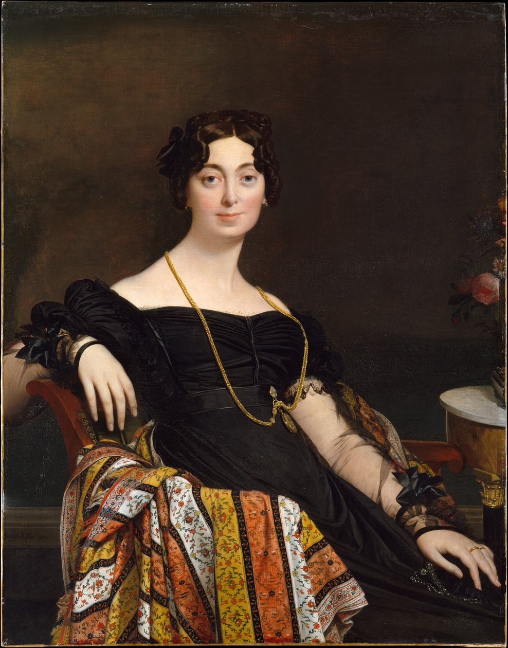 ジャック＝ルイ・ルブラン夫人（フランソワーズ・ポンセル、1788年–1839年） 作： ジャン・オーギュスト・ドミニク・アングル