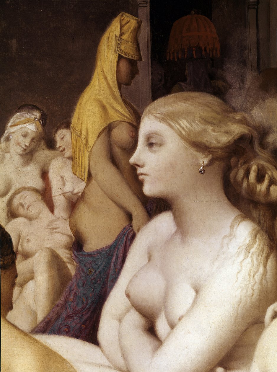ターキッシュ・バス、細部（1862年、木に油彩 作： ジャン・オーギュスト・ドミニク・アングル