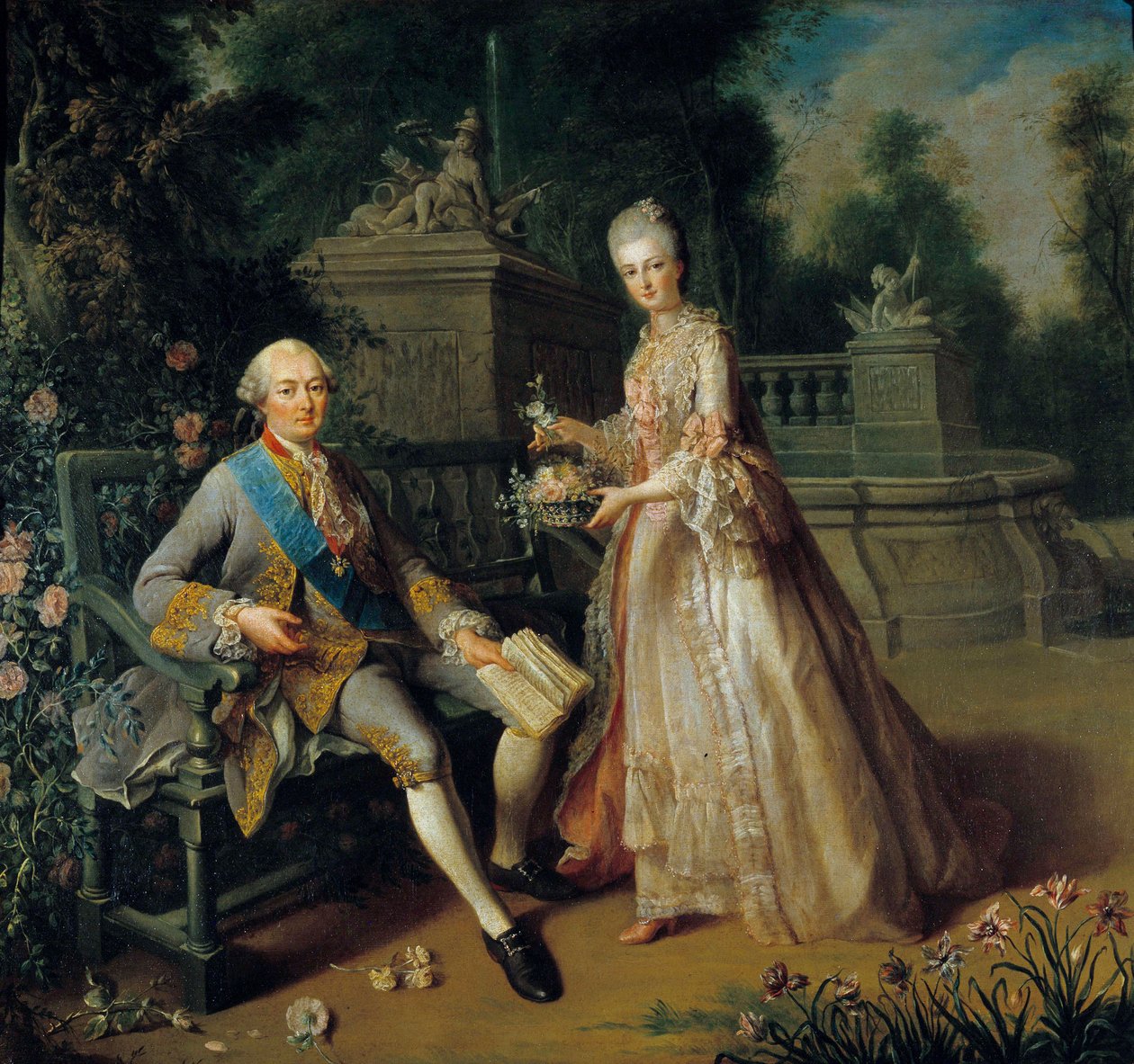 ペンティーブル公爵ルイ・ジャン・マリー・ド・ブルボン（1725-1793）とその娘ルイーズ・アデレード（1753-1821）はオルレアン公爵夫人となり、フィリップ・エガリテ（1747-1793）ことオルレアン公爵ルイ・フィリップ2世の妻となった。 ジャン・バティスト・シャルパンティエ（1728）による絵画 作： ジャン・バプティスト・シャルパンティエ