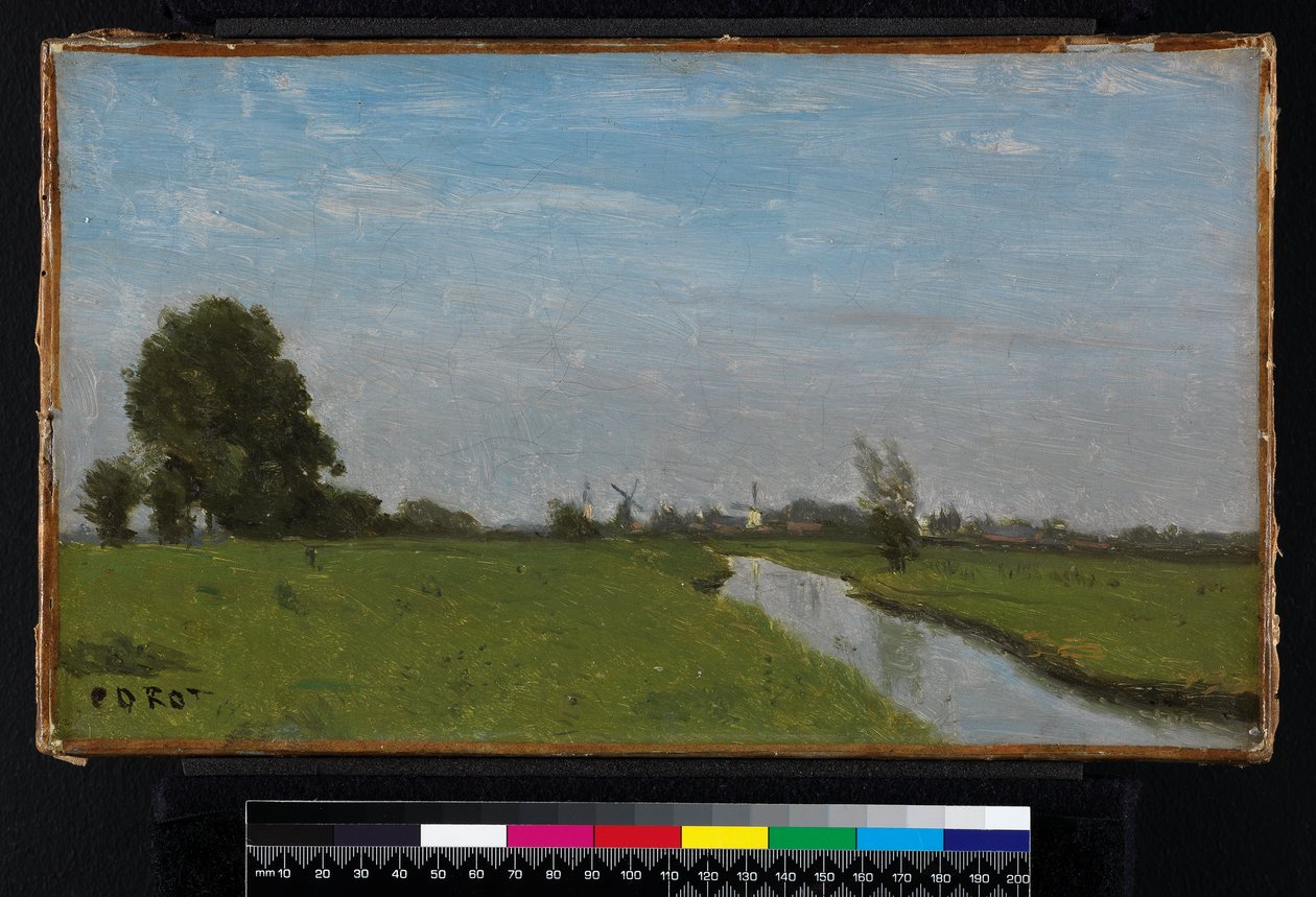 オランダのオランダの風景、1854年 作： ジャン・バプティスト・カミーユ・コロー