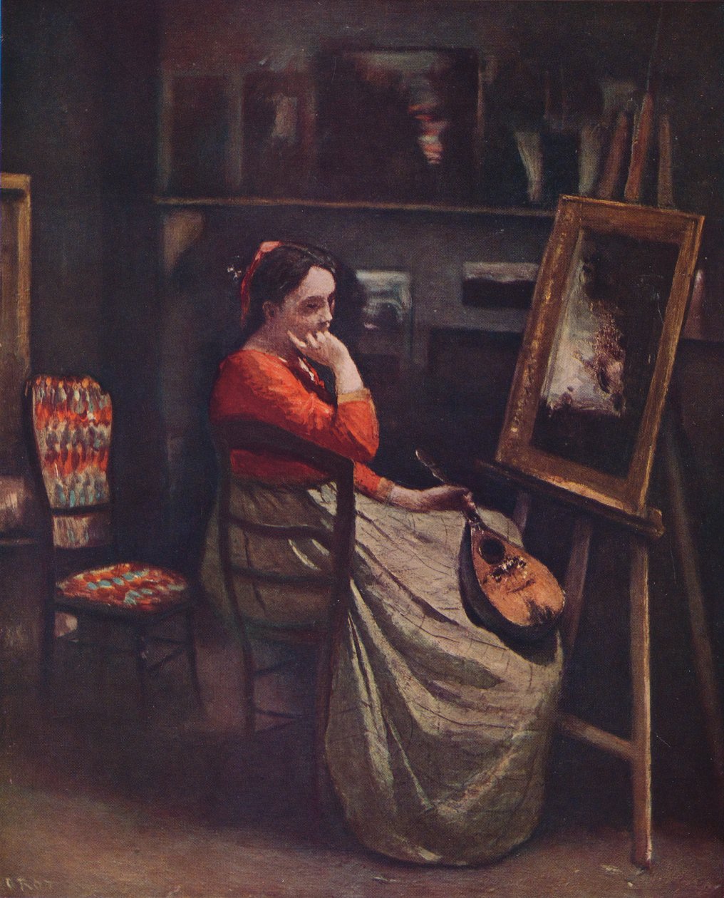 Latelier de Corot、c1865、1939 作： ジャン・バプティスト・カミーユ・コロー