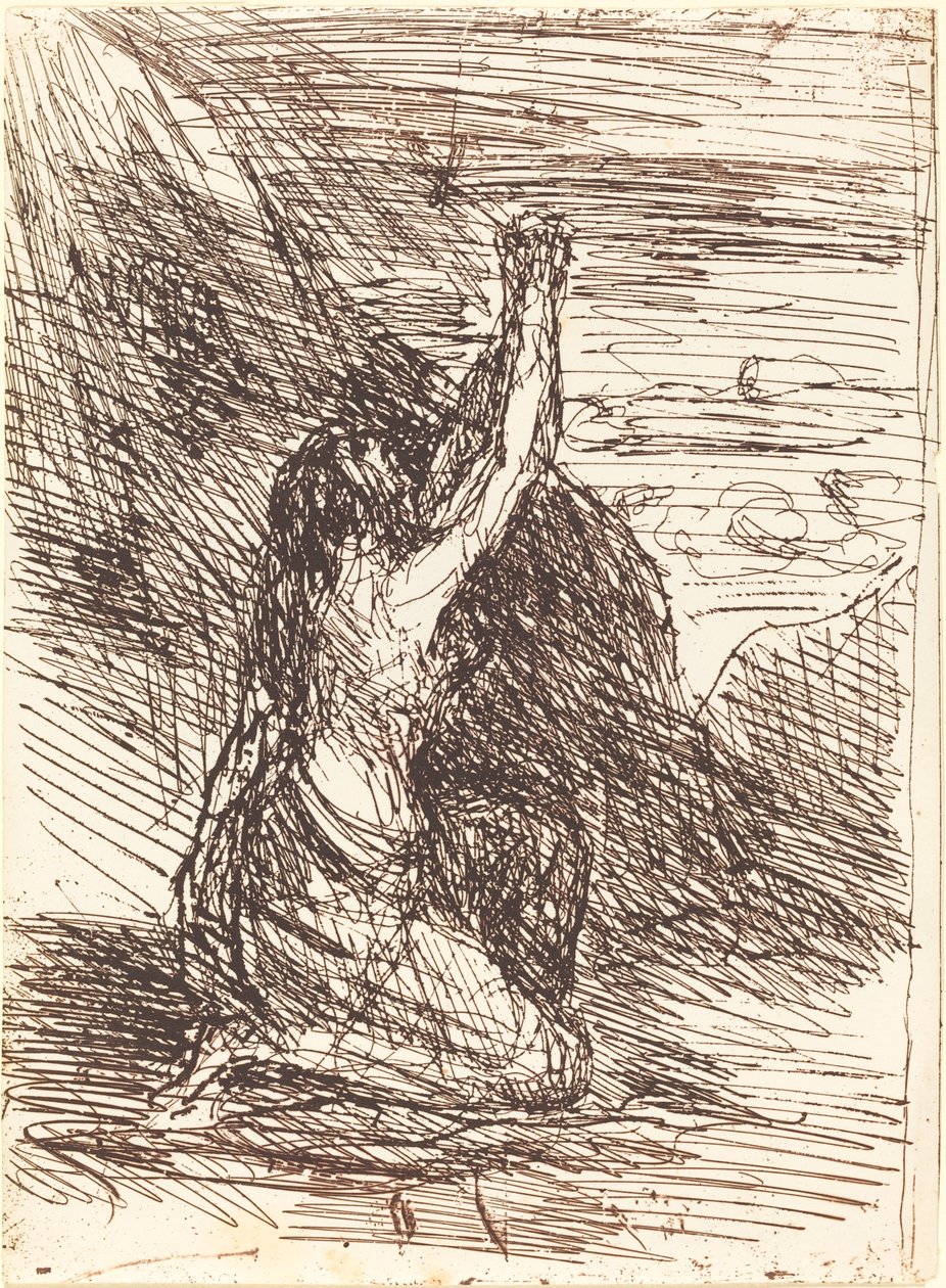 Mary Magdalene Kneeling (Madeleine a genoux) 作： ジャン・バプティスト・カミーユ・コロー