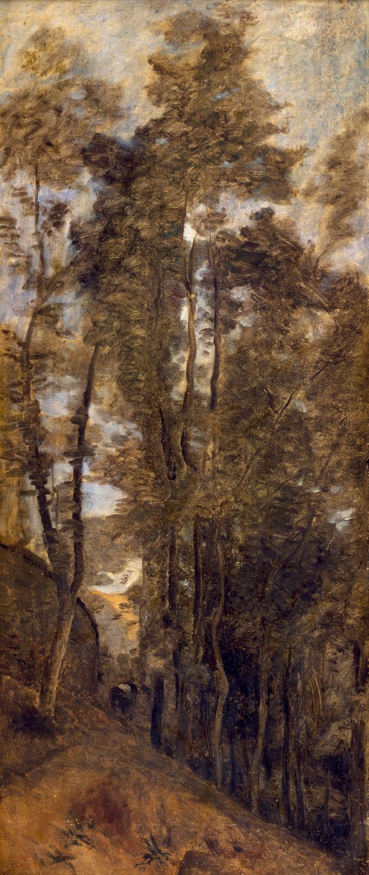 ジャン・バティスト・カミーユ・コロー（1796-1875）による、アラスの要塞の思い出。 作： ジャン・バプティスト・カミーユ・コロー
