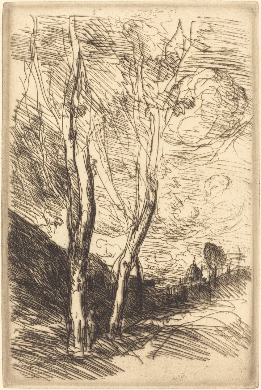 フィレンツェ大聖堂 Le Dome florentin, c. 18691870. 作： ジャン・バプティスト・カミーユ・コロー
