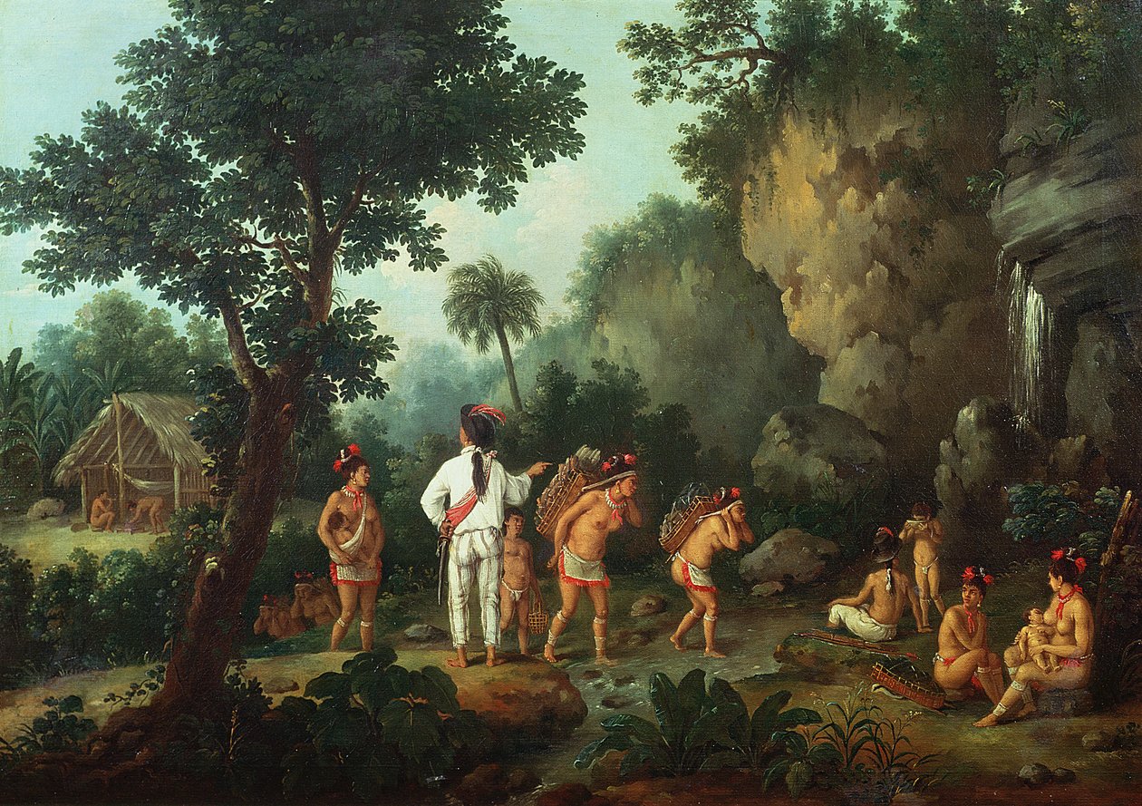 奴隷狩り》1834-39年頃（キャンバスに油彩） 作： ジャン・バプティスト・デブレット